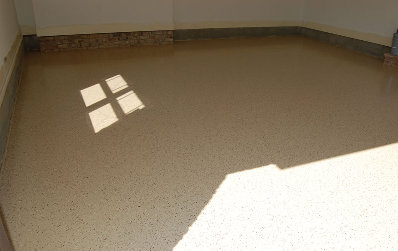Witcraft Decorative Concrete Garage Floor Refinishing Project Raleigh