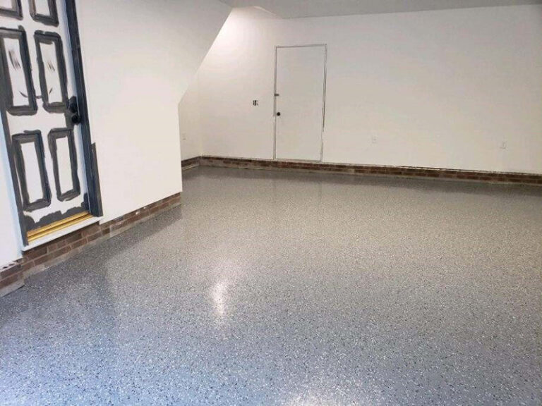 10182019raleighrefinishedepoxygaragefloorblackflakeafter3