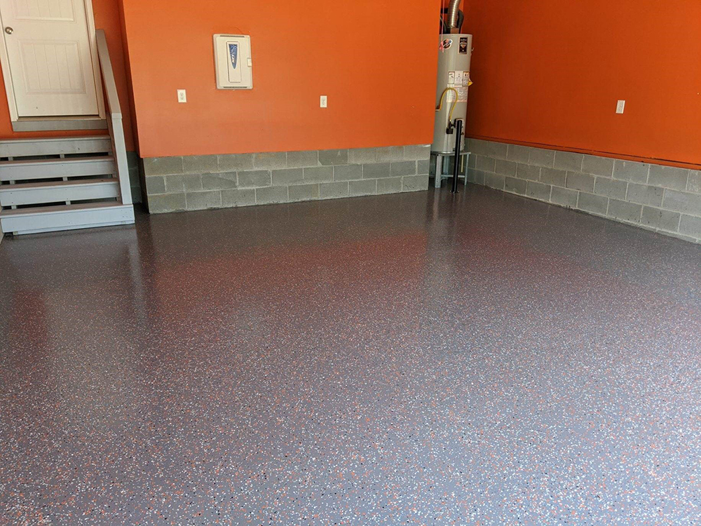 Harley Davidson Garage Floor in Wake Forest NC
